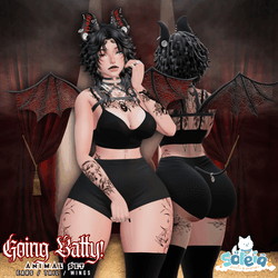 Going Batty! - Goth Bat Animal Set