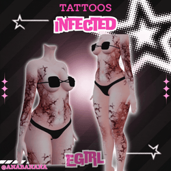 🧟 Infected Tatts | Egirl + Akii V1 + Zinfit F/M