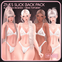 Ziva's Slick Back Hair Pack for VRChat