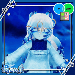 ★FULL-SCRATCH★🩵 Chibi! AZUL 🩵 (PC / QUEST / VRCFT / LILY HOUSE / GOGO ) 🩵