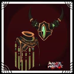 The Emerald Knight - ( MASK & CAPE SET )