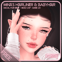 Mina's Hairline/Babyhair Decal + Cap [FREE]