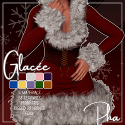 "Glacée" | Fur Dress for VRChat