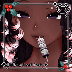 🎄🎁 Holiday Treat Pack 🎁🎄 Mouth Charms 🎁 Candy Cane, reindeer cookie, christmas tree brownie, chocolate pretzel 🎁 Christmas mouth charm