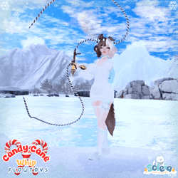 Candy Cane Whip - Winter Flowtoys