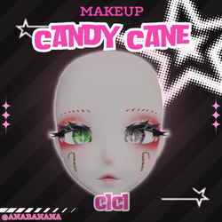 🍬Candy Cane Makeup | Cici + Starlight + Kiyomi