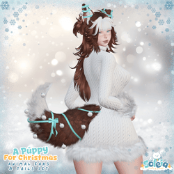 A Puppy For Christmas - Dog/Puppy Set!