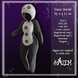 Christmas Onesie - Gingerbread, Penguin, Snowman