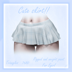 Cute Skirt moving bones