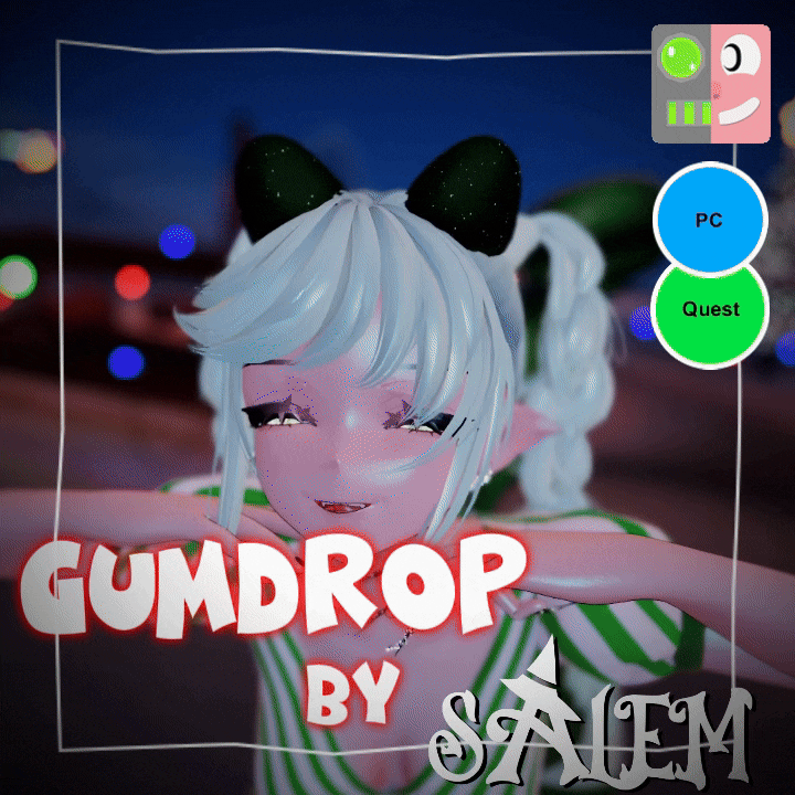 Gumdrop | Christmas VRChat Avatar | PC, Quest, VRCFT