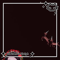 🎁 Christmas Sleigh Flow Ribbon 🎁 Galloping Animated Reindeer 🎁 Christmas Ribbon