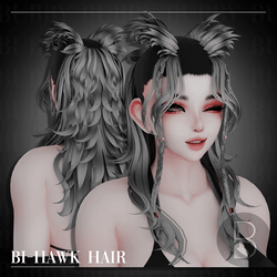 Bi-Hawk Hair