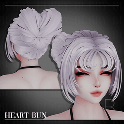Heart Bun Hair
