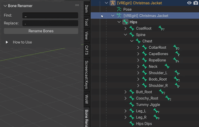 🛠 Blender Bone Name Modifier