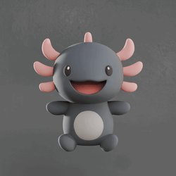 Dark Axolotl Plushie - META PLUSHIES®
