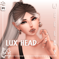Lux Head + Hair Gift [VRChat Asset] VRCFT/Tongue Tracking
