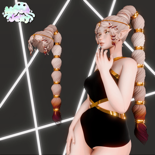 Sasha Hair | Bubble Braid, Headpiece