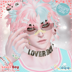 Lover Boy - Choker Collar - Valentine's Day Inspired Accessory - EBoy & Akii