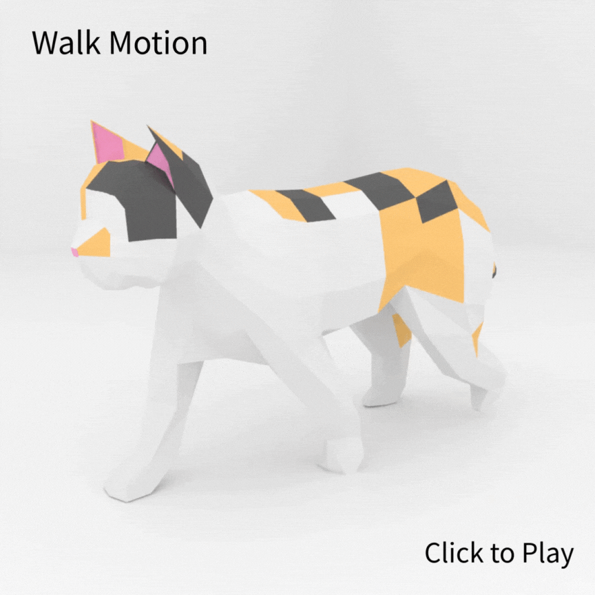 Lowpoly Cat Follower Pet for VRChat