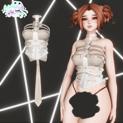 The Ivory Cage | Rib Harness, Corset