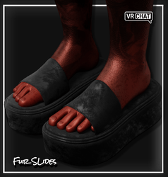 ˚ fur slides ˚ — shoes | NITRO FREE
