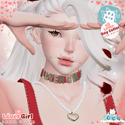 Lover Girl - Choker Collar - Valentine's Day Inspired Accessory - EGirl
