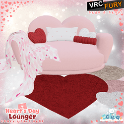 Heart's Day Lounger - Valentine's Day Inspired Cozy Droppable