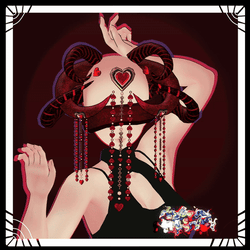 LOVER'S EMBRACE -  HORNS SET ( +6 Valentines Mats! )