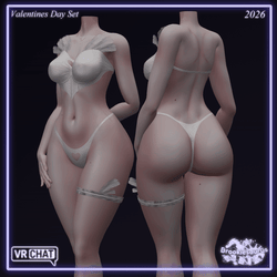 Angel Hearts Valentines Day Set [VRChat Asset]