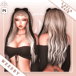 WH22. Layla Hair [VRChat Asset]