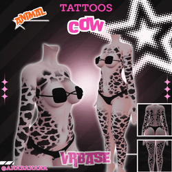 🐄 Animal Cow Tatts | Vrbase + Akii + Zinfit F/M