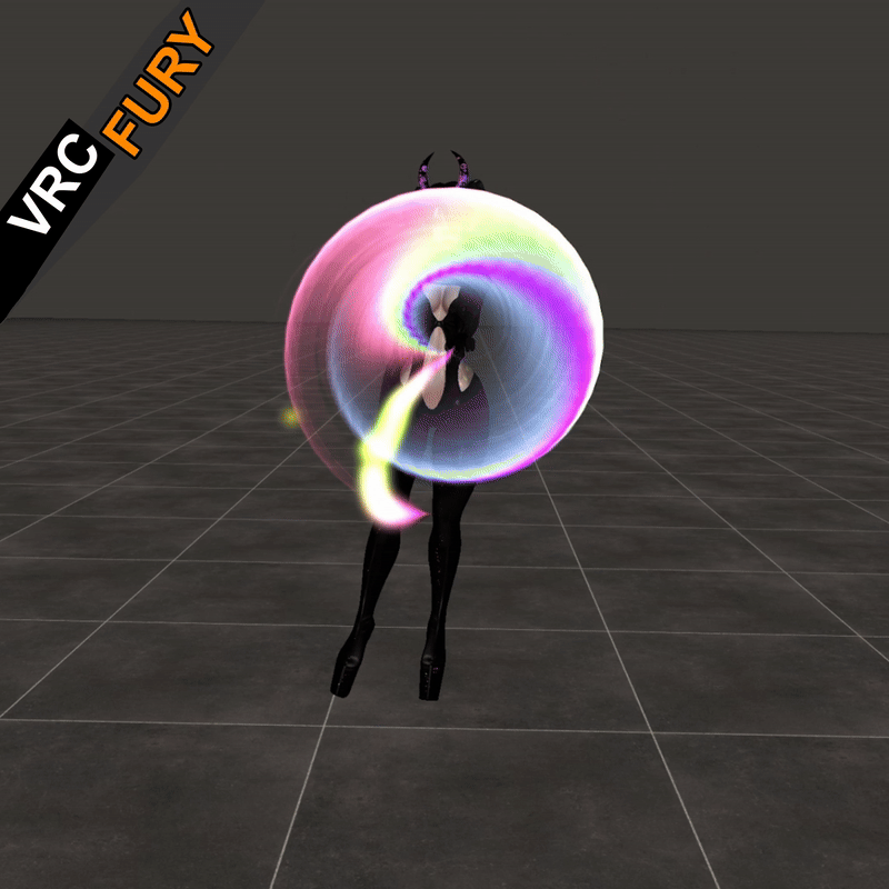 Flowing Particle System VRCFury Prefab