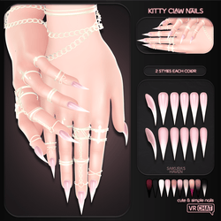"Kitty Claws" — Nails for VRChat