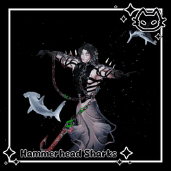 🦈 Hammerhead Sharks Flow Toy 🦈 Shark Ribbon 🦈  Aquatic Flow Toy