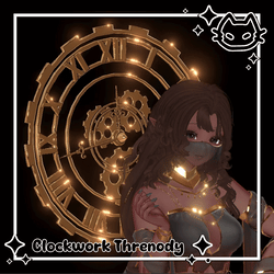 🕰️⚙️ Clockwork Threnody ⚙️🕰️ Clock Halo, Steampunk Accessory, Time Goddess 🕰️⚙️ Animated Clock