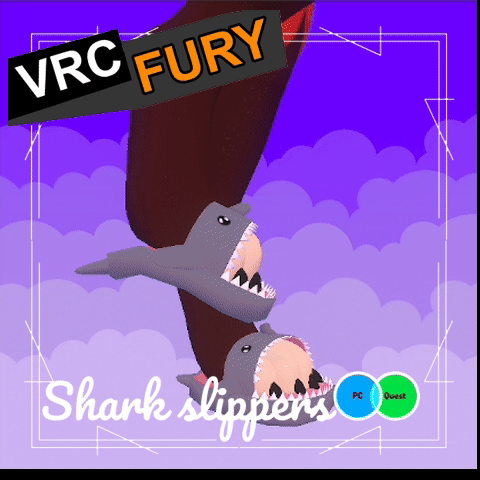 Vulpup: Shark Slippers