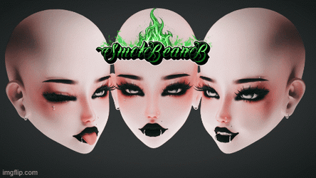 Simple Dark Makeup For Fem. Aki Head