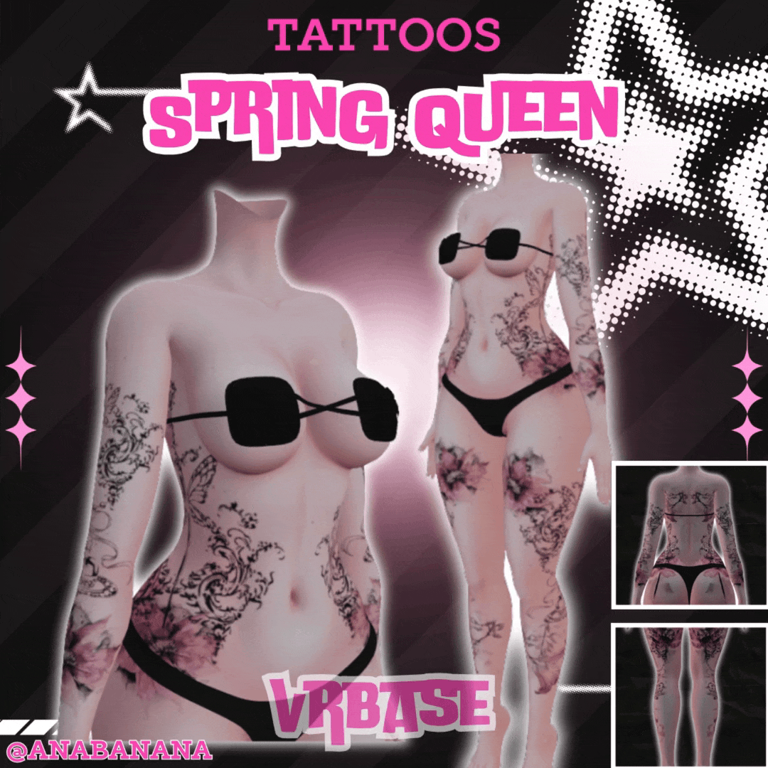 🌼 Spring Queen Tatts | Multi-Base Compatible