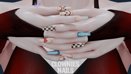 Clownies Nails  |  VrBase, Slimfit, Luxa