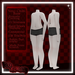 β
ΛΛΛ VEXZ Chibi Base || Budget Friendly || VRChat Body Base ΛΛΛ β