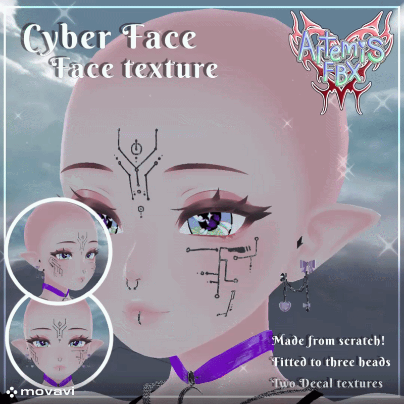 【﻿Ｃｙｂｅｒ　Ｆａｃｅ】(Head texture)