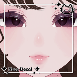 👃 Willa head nose 👃 Willa head decal, nostrils 👃