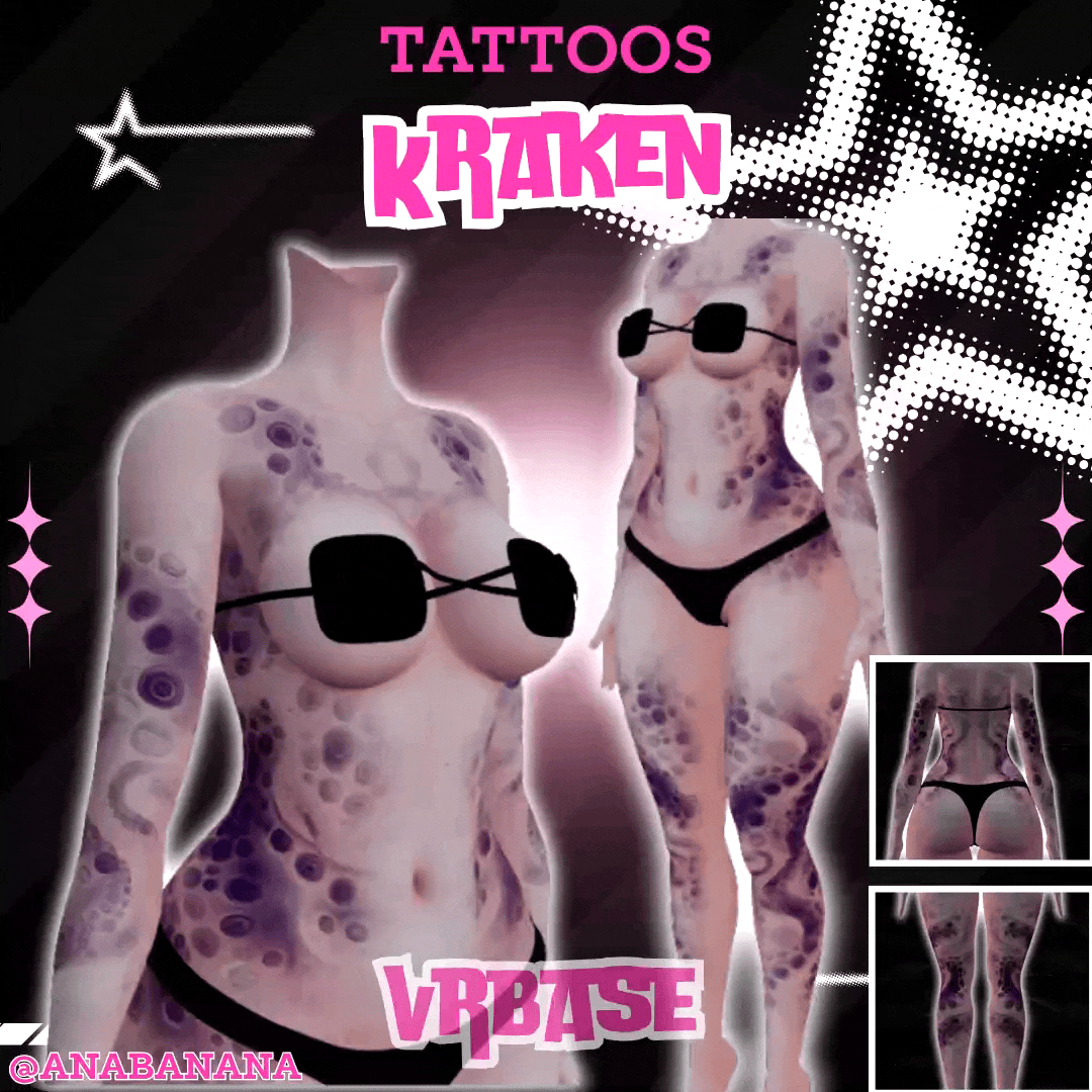 🦑 Kraken Tatts | Multi-Base Compatible