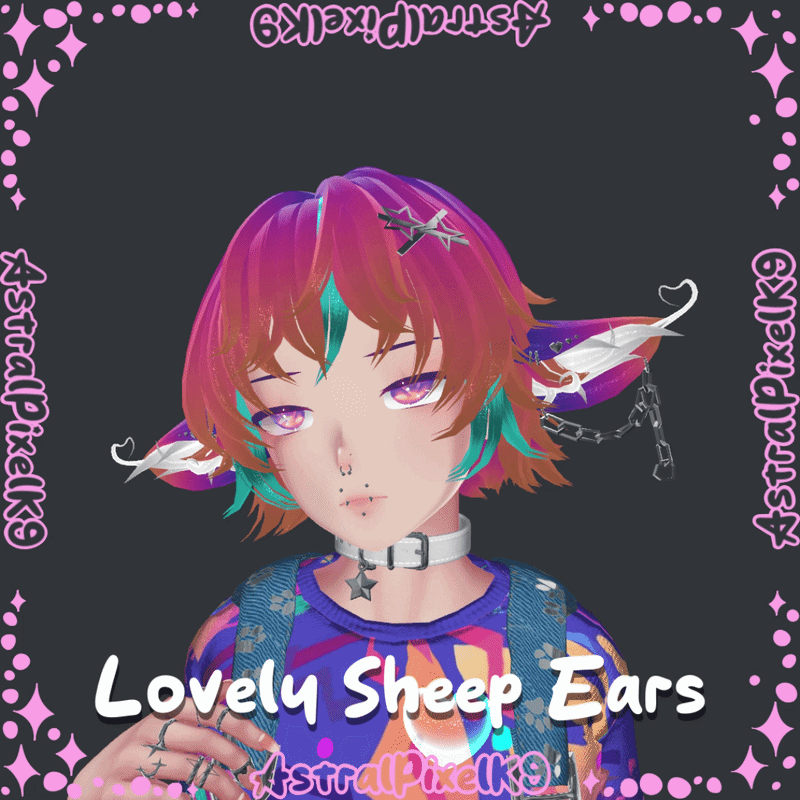 ✦ Lovely Sheep Ears (Medium Poly)