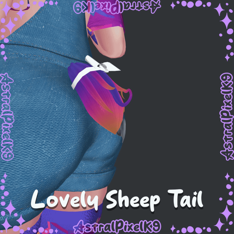 ✦ Lovely Sheep Tail (Medium Poly)