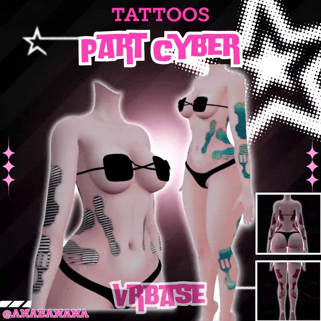 🤖 Part Cyber Tatts | Multi-Base Compatible