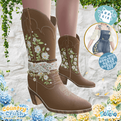 Country Crush Cowboy/Cowgirl Boots - Spring/Summer - Egirl