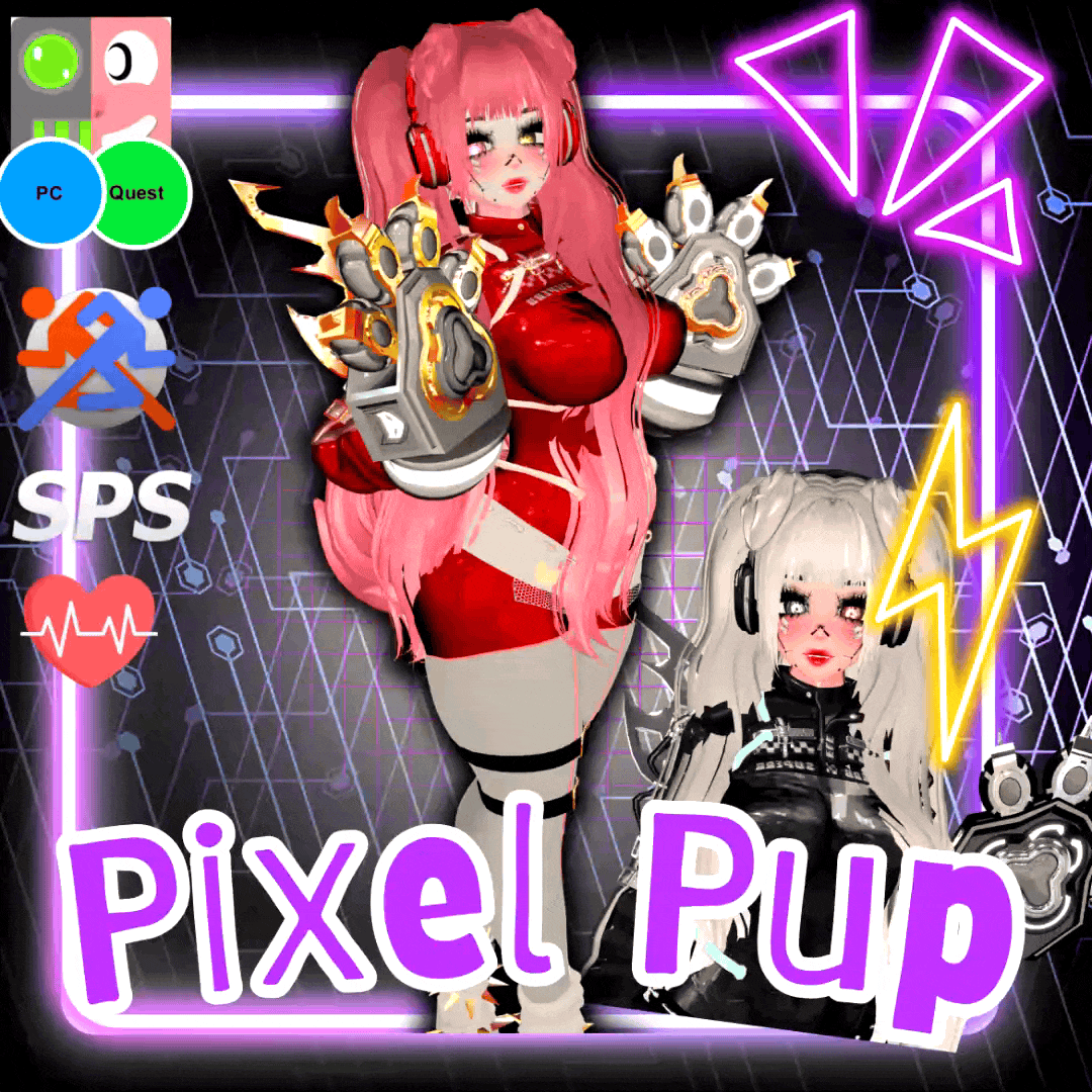 🐶 Pixel Pup | Vrcft + Pc + Quest + MMD