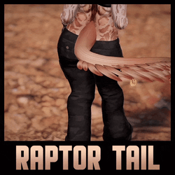 Raptor Tail - VRChat Feathered Dinosaur Tail Accessory