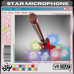 Star Microphone w/ Particles for VRChat
